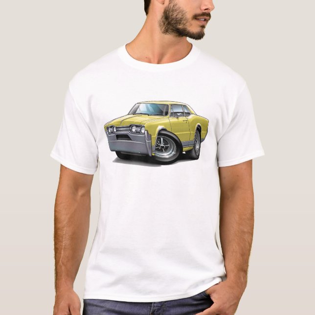 1967 Olds Cutlass Tan Car T-Shirt (Front)