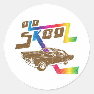 1967 Pontiac GTO Classic Round Sticker