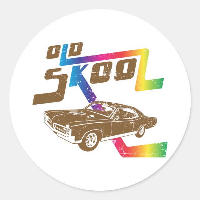 1967 Pontiac GTO Classic Round Sticker (Front)