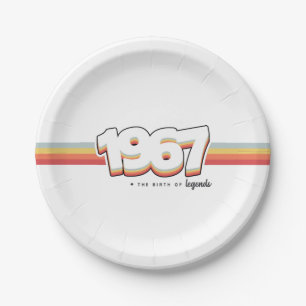 1967 The birth of legends Paper Plate