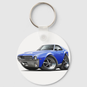1968-69 AMX Blue Car Key Ring