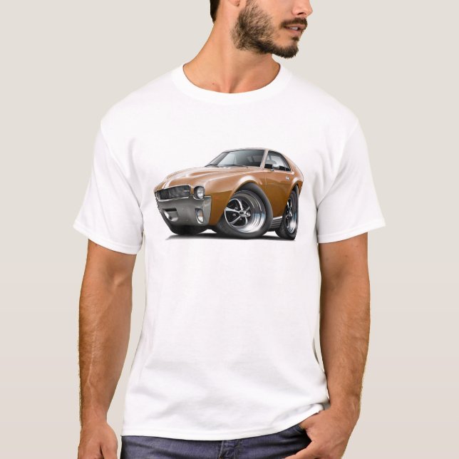 1968-69 AMX Brown-White Car T-Shirt (Front)