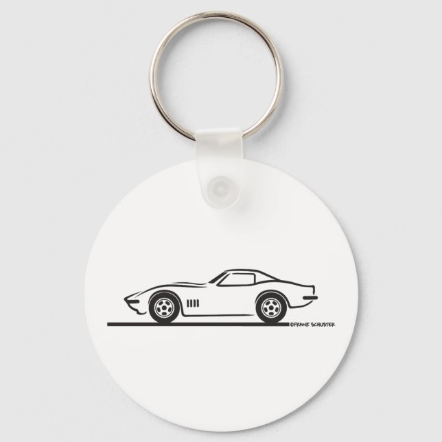 1968-69 Corvette Key Ring (Front)