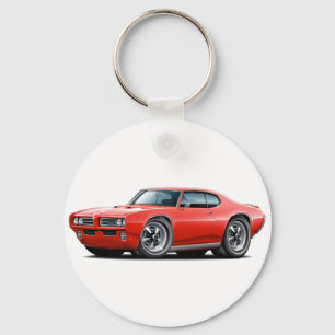 1968-69 GTO Red Car Key Ring