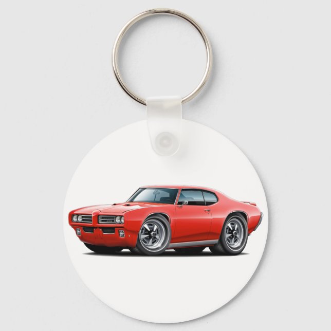 1968-69 GTO Red Car Key Ring (Front)
