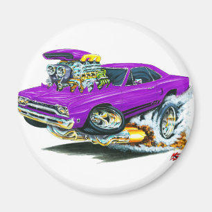1968-69 Plymouth GTX Purple Car Magnet