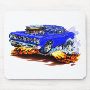 1968-69 Roadrunner Blue Car Mouse Pad