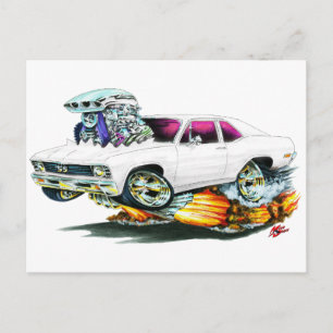 1968-70 Nova White Car Postcard