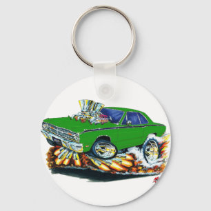 1968-71 Dodge Dart Green Car Key Ring