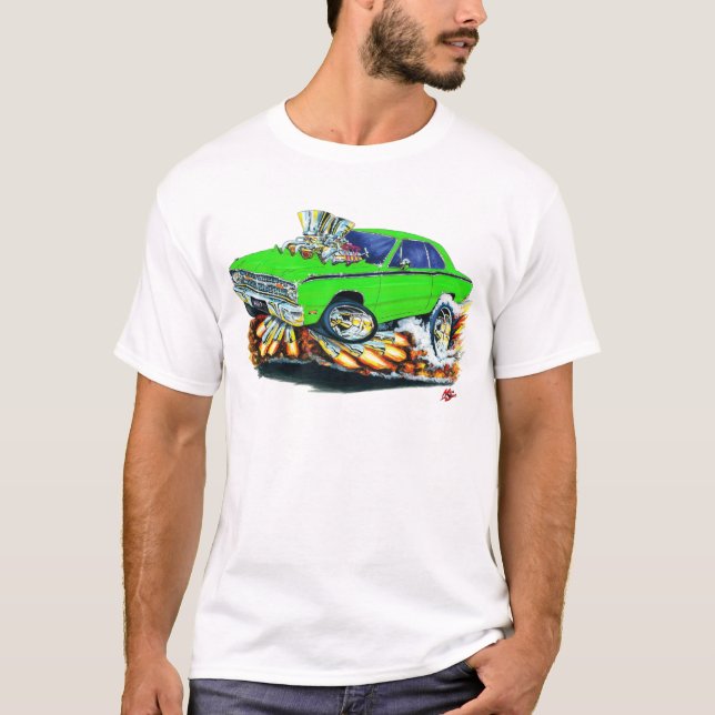 1968-71 Dodge Dart Lime Car T-Shirt (Front)
