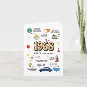 1968 Birthday Card For Dad or Mum