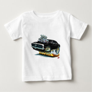 1968 Camaro Black-White Car Baby T-Shirt