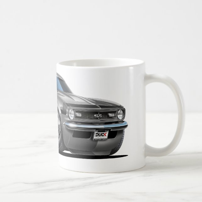 1968 Camaro Grey-Black Car Coffee Mug (Right)