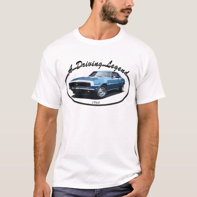 1968 CAMARO SS BLACK T-Shirt (Front)