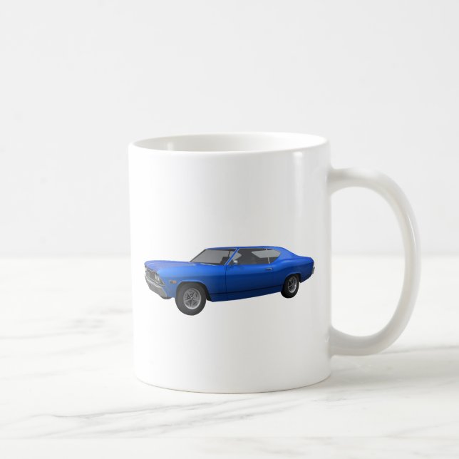 1968 Chevelle SS: Blue Finish Coffee Mug (Right)