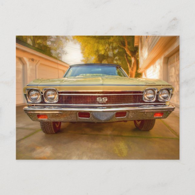 1968 CHEVROLET CHEVELLE SS 396 POSTCARD (Front)