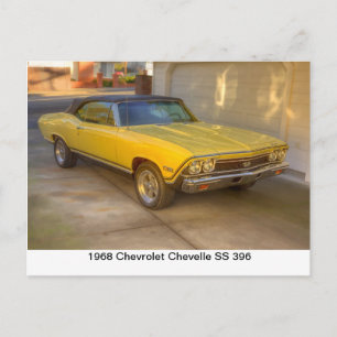 1968 CHEVROLET CHEVELLE SS 396 POSTCARD
