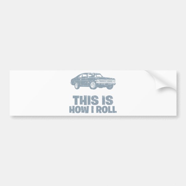 1968 Chevrolet Nova SS 396 Bumper Sticker (Front)