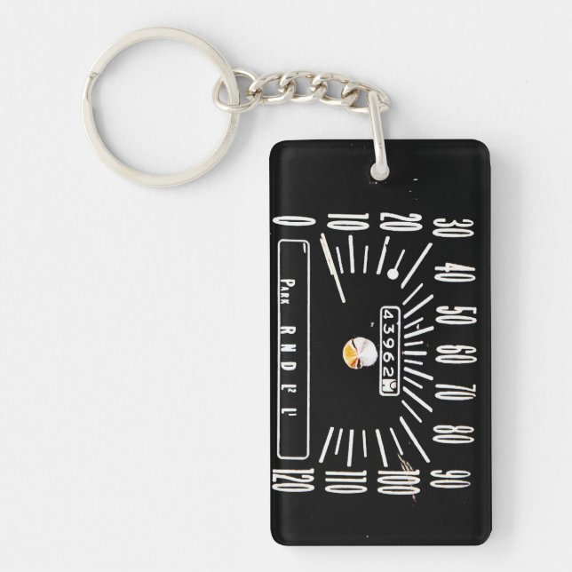 1968 Classic Car Speedometer Key Ring (Front)