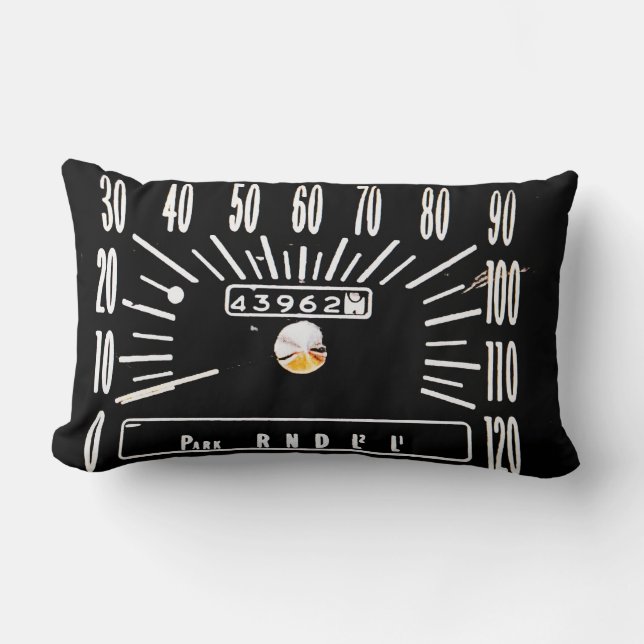 1968 Classic Car Speedometer Lumbar Cushion (Front)