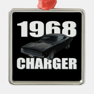 1968 dodge charger rt metal tree decoration