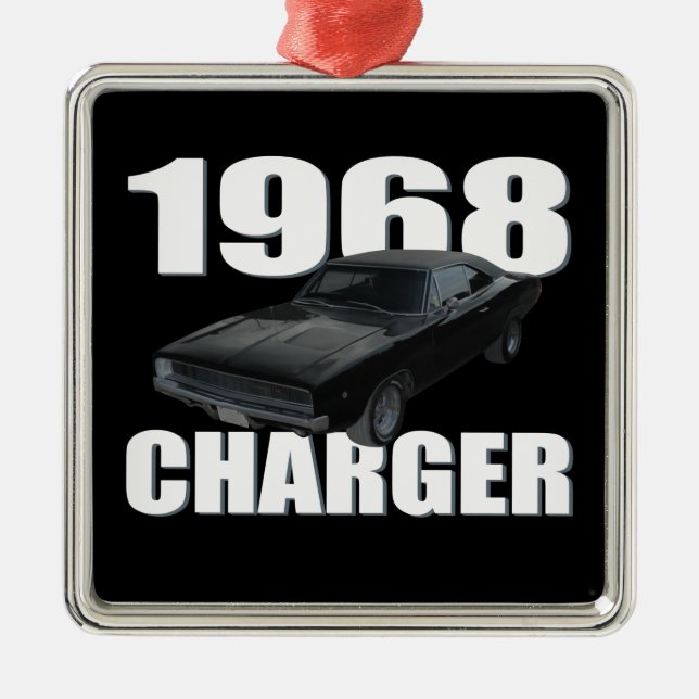 1968 dodge charger rt metal tree decoration (Front)