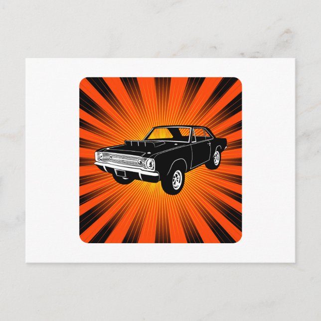 1968 Dodge Hurst Hemi Dart Postcard (Front)
