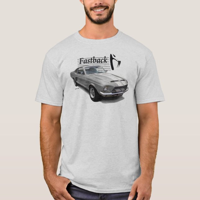 1968 Mustang Fastback 428 Muscle T-Shirt (Front)
