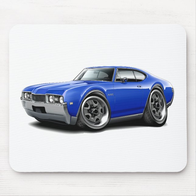 1968 Olds 442 Blue Car Mouse Pad (Front)