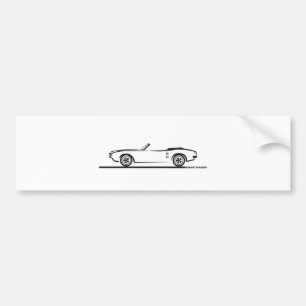 1968 Pontiac Firebird Convertible Bumper Sticker