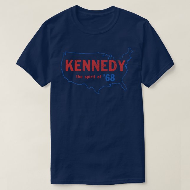 1968 Robert F Kennedy Presidential Primary Campaig T-Shirt (Design Front)