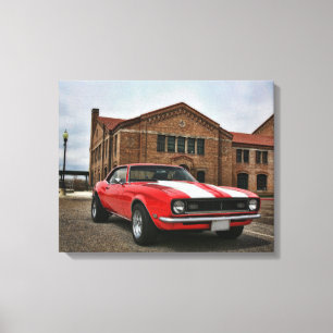 1968 super sport chevy camaro canvas print