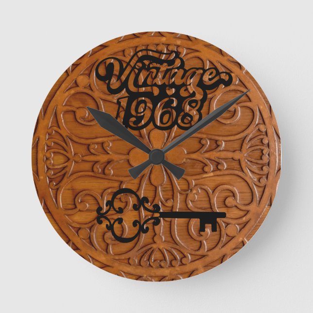 1968 Vintage Acrylic Wall Clock (Front)