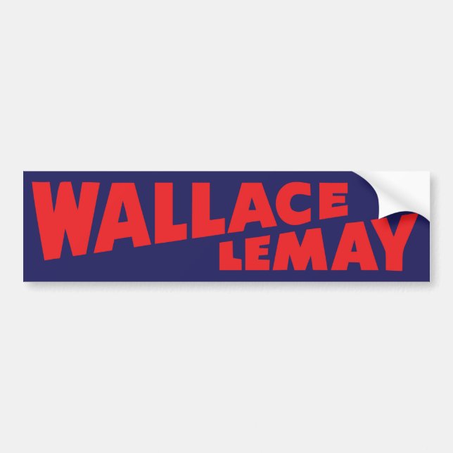 1968 Wallace Lemay Vintage Bumper Sticker (Front)
