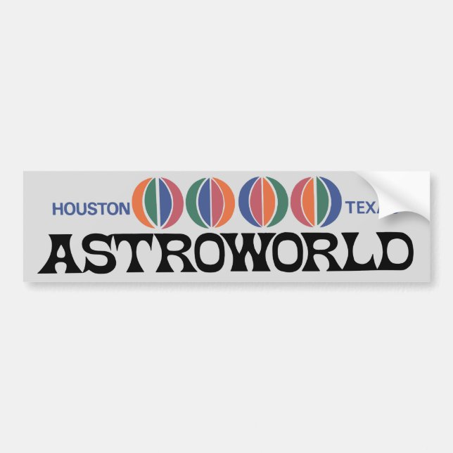 1969 Astroworld Bumper Sticker (Front)