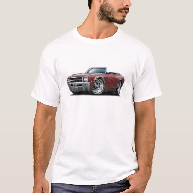 1969 Buick GS Maroon Convertible T-Shirt (Front)