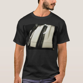 1969 Camaro black with white stripes T-Shirt