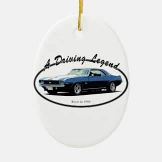 1969 CAMARO YENKO BLUE CERAMIC TREE DECORATION