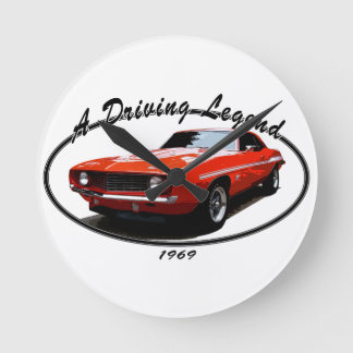 1969_camaro_yenko_orange round clock