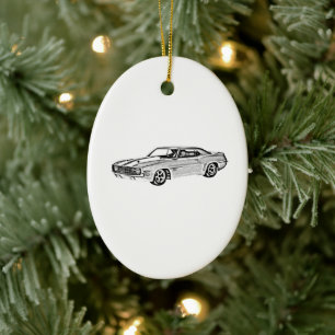 1969 Camaro Z28 Ceramic Tree Decoration