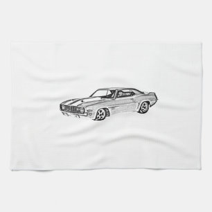 1969 Camaro Z28 Tea Towel