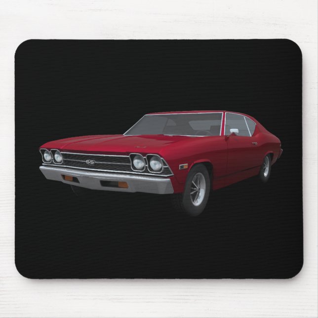 1969 Chevelle SS: Candy Apple Finish: Mousepad (Front)