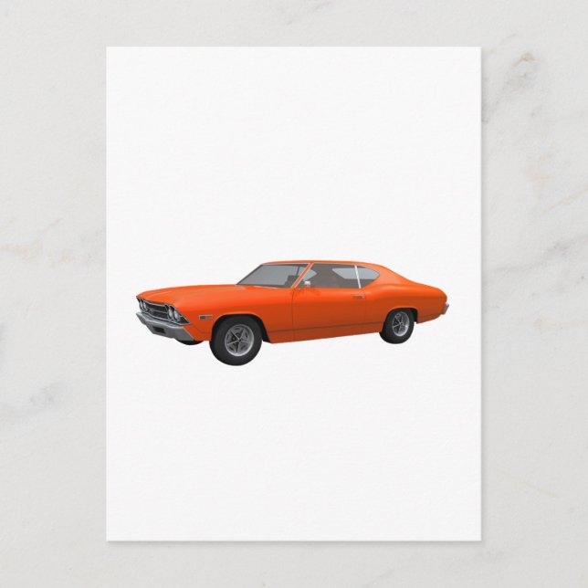 1969 Chevelle SS: Orange Finish Postcard (Front)