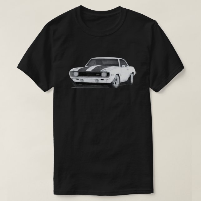 1969 Chevrolet Camaro Z28 Drawing Classic T-Shirt (Design Front)