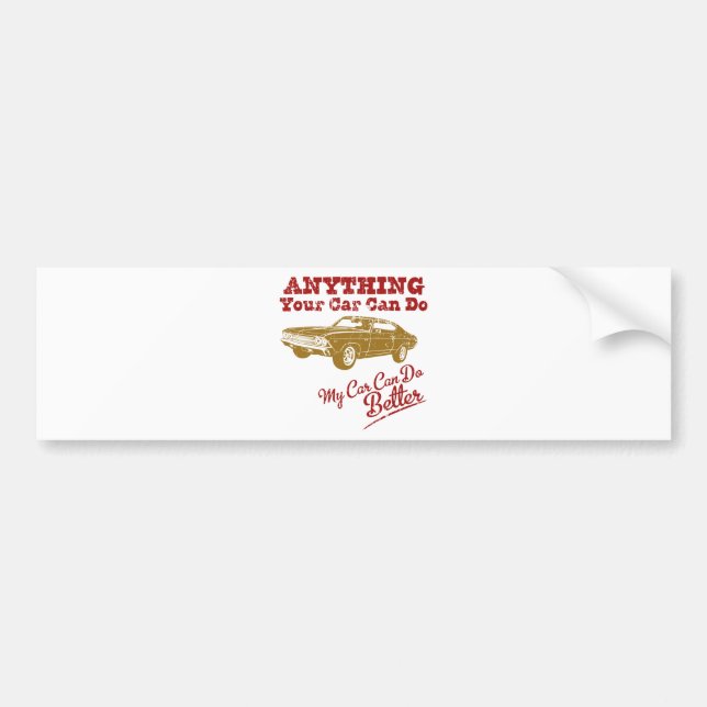 1969 Chevrolet Chevelle 396 SS Bumper Sticker (Front)