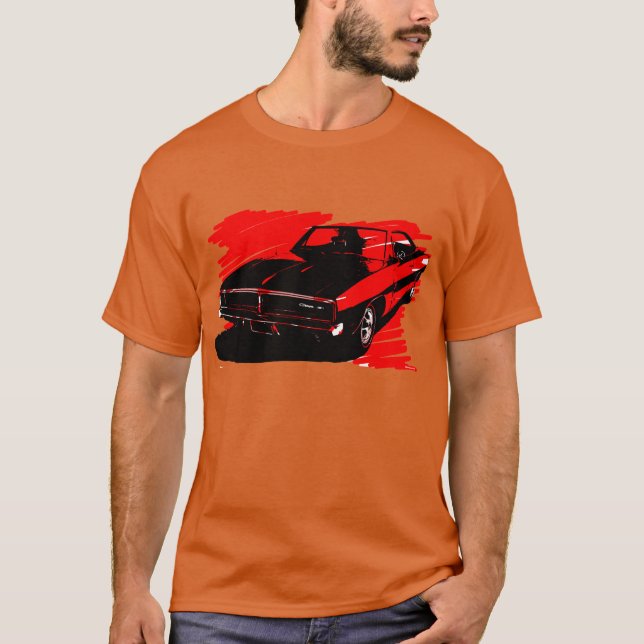 1969 Dodge Charger Car Tshirt (Front)