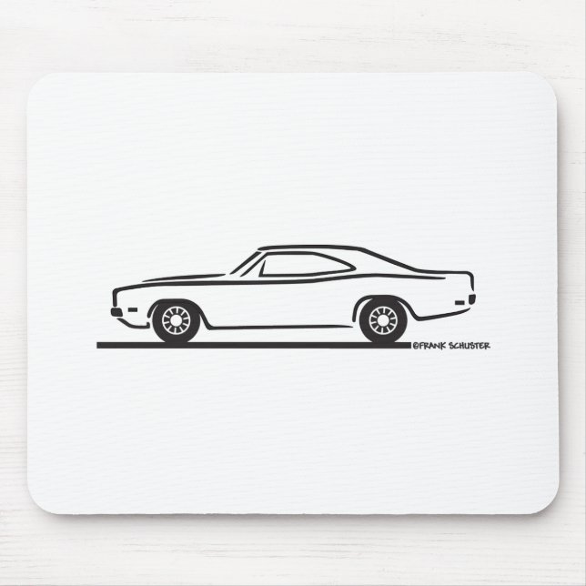 1969 Dodge Charger Mouse Pad (Front)
