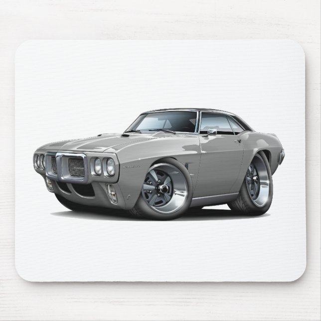 1969 Firebird Grey-Black Top Car Mouse Pad (Front)
