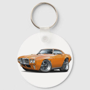 1969 Firebird Orange Car Key Ring