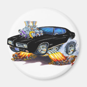 1969 GTO Black Car Magnet